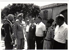 BOU SFER 06 JUILLET 1958 POSE DE LA PREMIERE PIERRE DU MONUMENT AUX MORTS 013